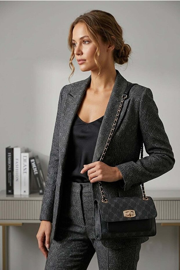 426-26Y Women's Shoulder Bag Black