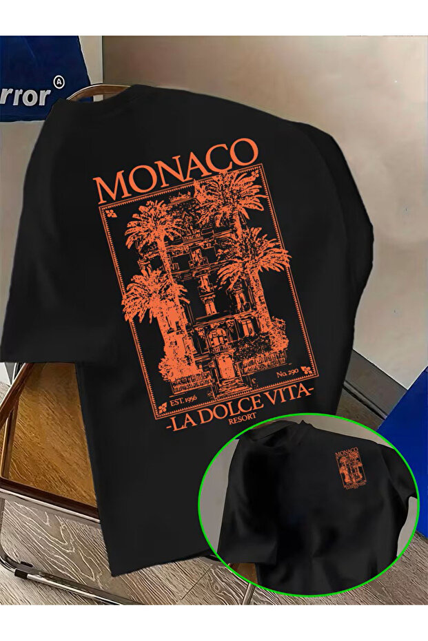 Monaco La Dolce Vita Printed Cotton Men's T-Shirt