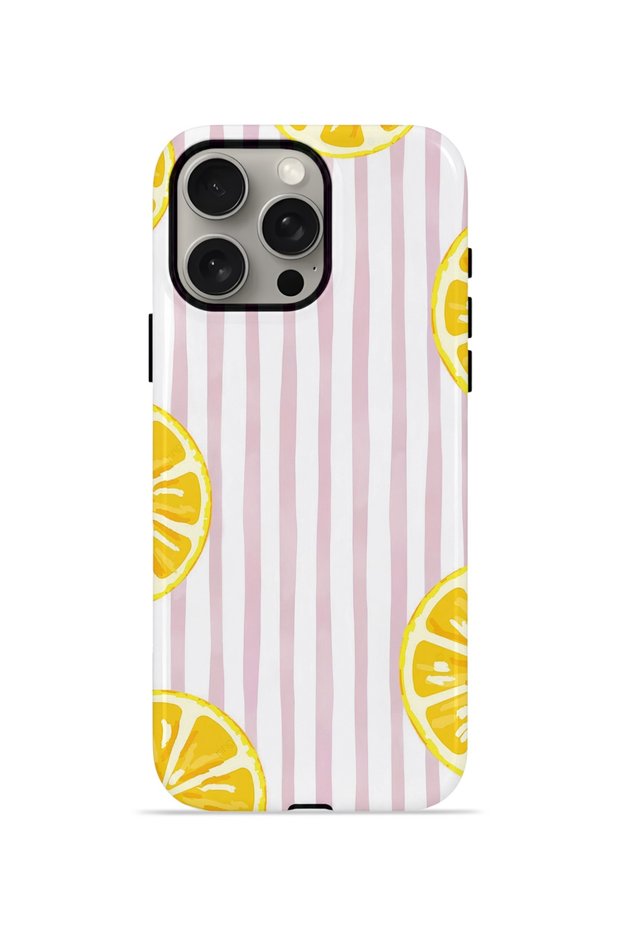 iPhone 15 Pro Max Vorian Double Layer Case Pink Lemon Window
