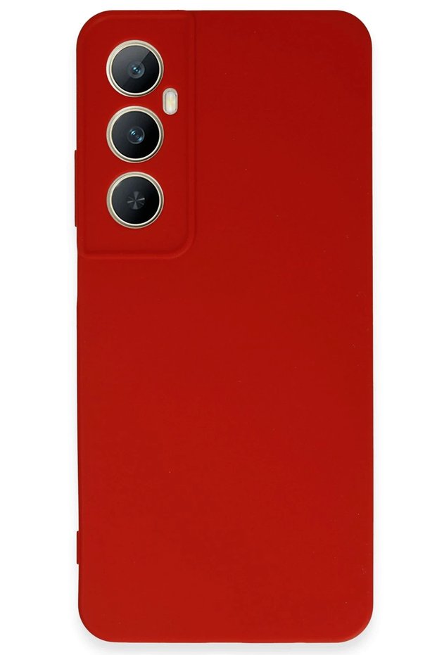 حافظة ACONCEPT Realme C65 من السيليكون الأولي (121151) - أحمر