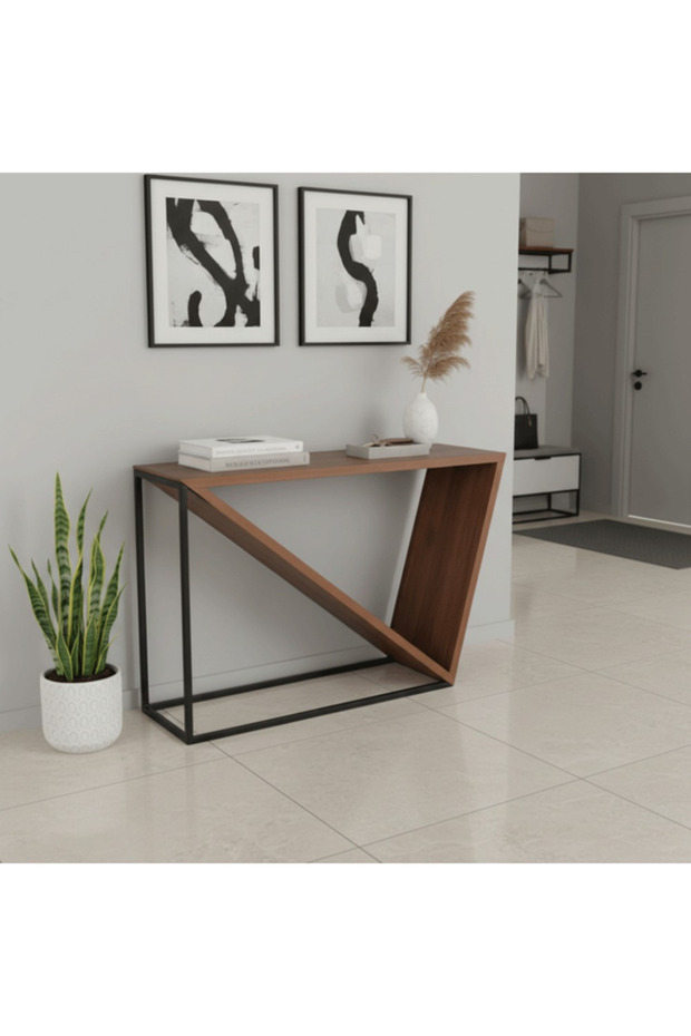 طاولة كونسول مودرن بتصميم هندسي مبتكر