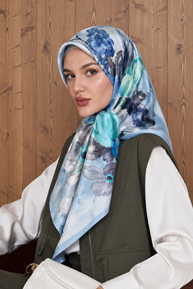 Women's Scarf Cottony 95X95 Printed Stylish and Casual