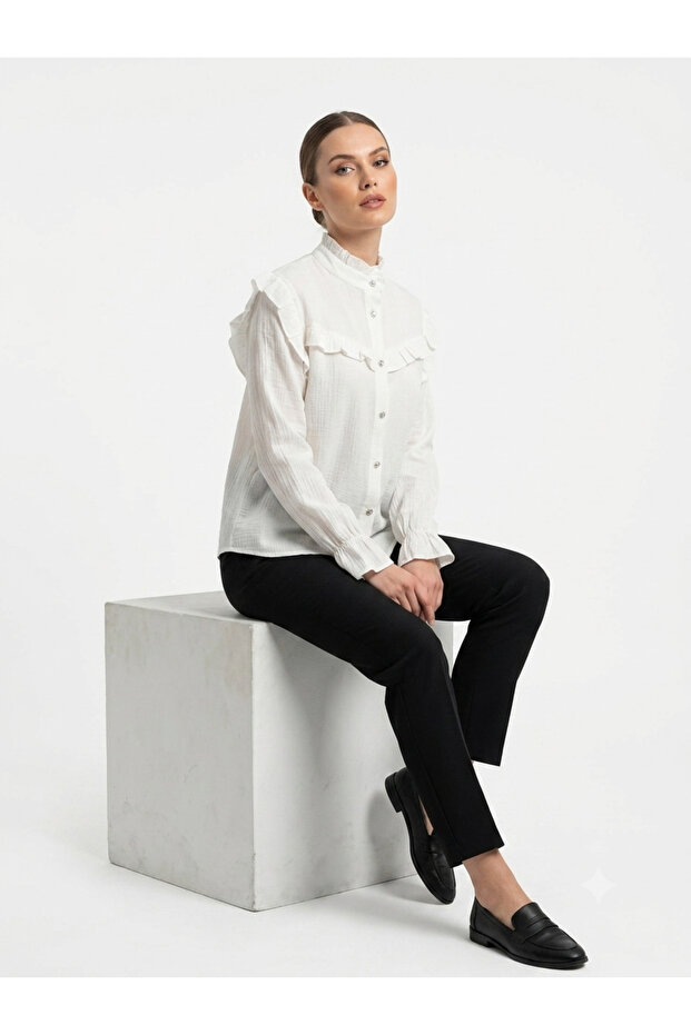 Basic Ayrobin Patterned Shirt