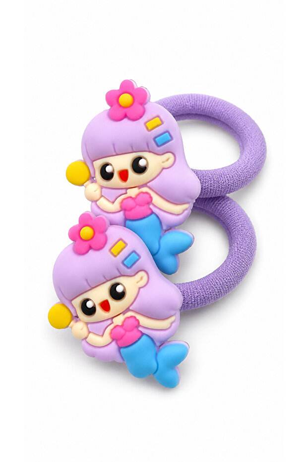 Cute Mermaid Rubber Buckle Purple