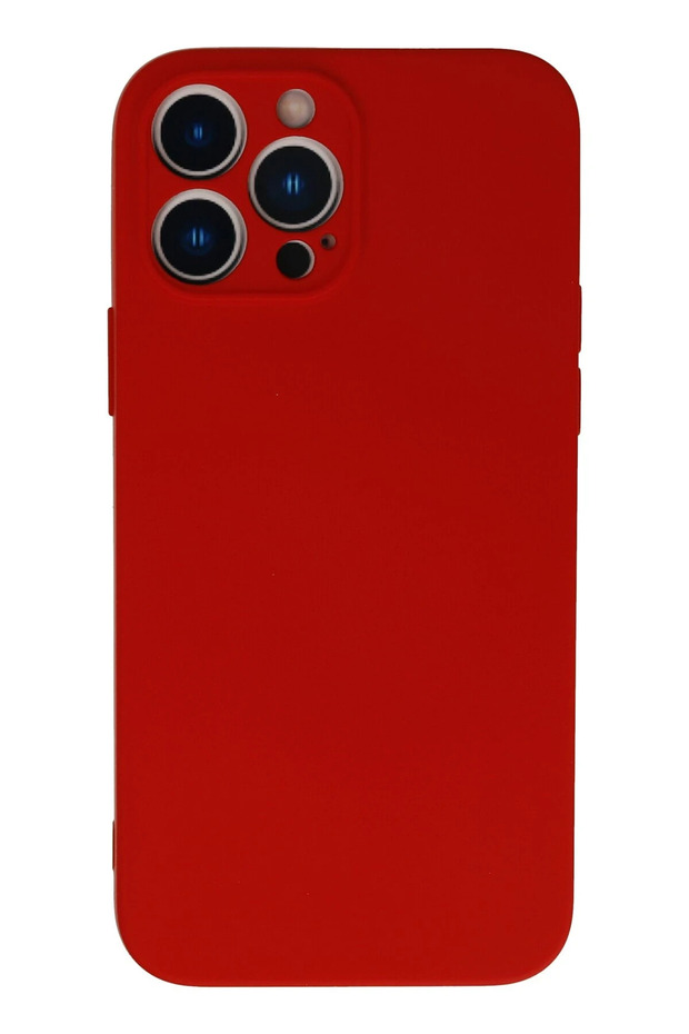 Aconcept iPhone 13 Pro Max Case Nano Inside Velvet Silicone (175125) - Red