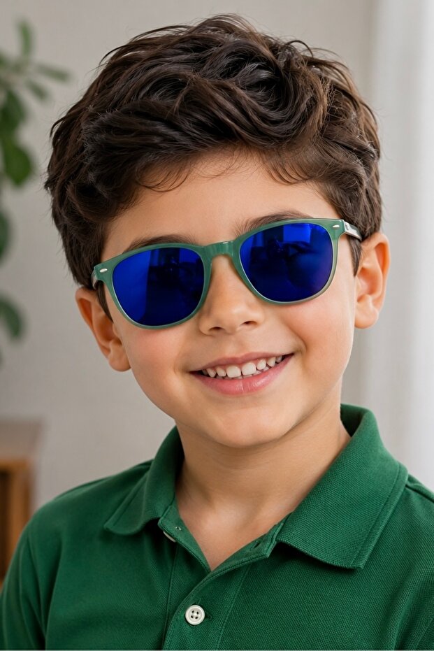 Uv400 Protected Unisex Children's Sunglasses Mirrored/Gift