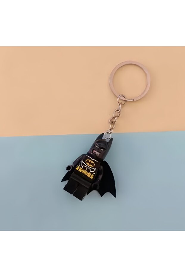 Batman Avengers Spider-Man Iron Man Anime Character Building Blocks Key Chain Action Figure Backpack