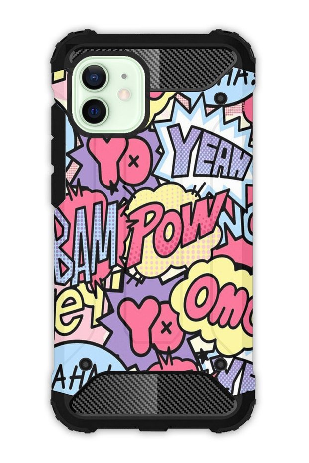 iPhone 12 / iPhone 12 Pro Case Army Tank Full Protection Anti-Shock - Hahaha Big