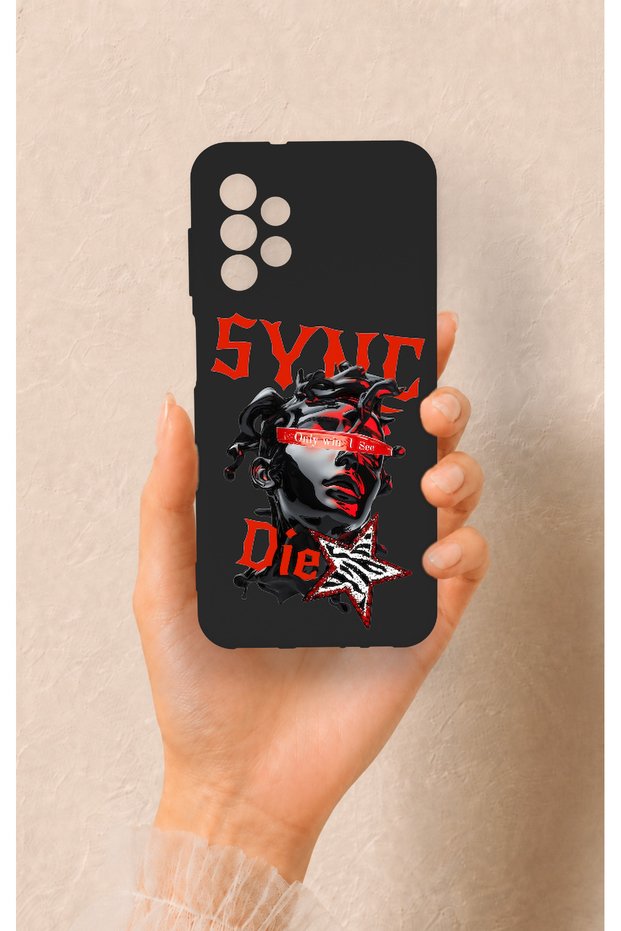 Samsung A13 Compatible Sync Die Patterned Silicone Case