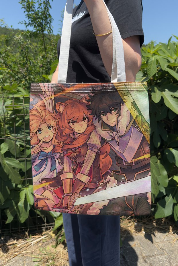 The Rising of the Shield Hero V4 Summer Winter Double-Sided Canvas Printing Tote Bag Anime Bag