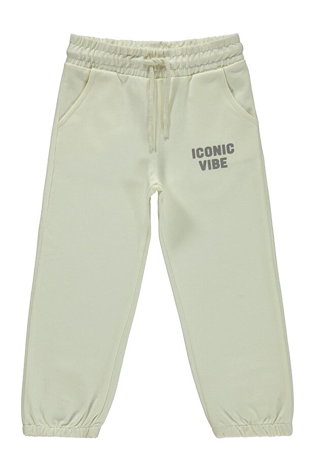 Basic 2-5 Years Old Sweatpants - Ecru