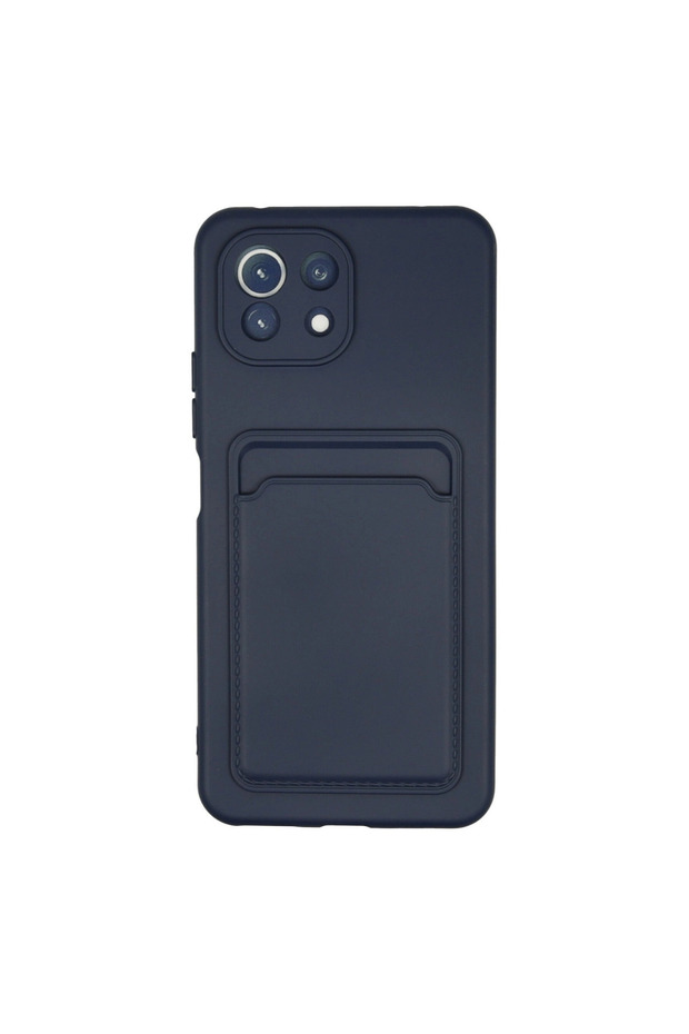 Xiaomi Mi 11 Case Kelvin Silicone with Business Card - Navy Blue