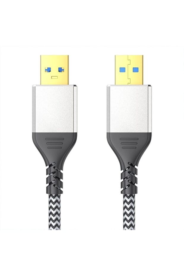 كابل USB 3.0 ذكر إلى ذكر لنقل البيانات عالي السرعة ودعم الشحن، متين وعملي