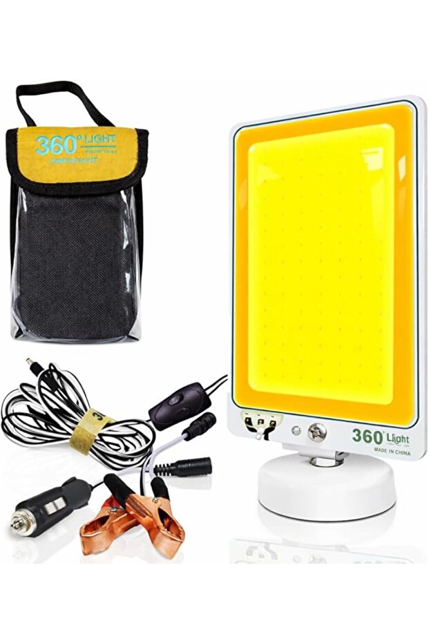 إم بي ® مصباح LED COB 360 درجة ° مصباح LED صغير للتخييم في الهواء الطلق، مع حقيبة حمل، كشاف محمول، متعدد الاستخدامات