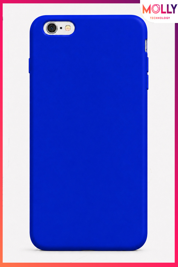 Cobalt Blue Liquid Inside Velvet Matte Silicone Case for iPhone 6/6S Plus