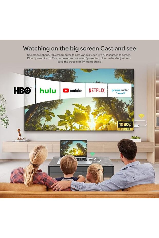 جهاز إرسال واستقبال HDMI لاسلكي، طقم تمديد HDMI لاسلكي محمول، بدقة 1080 بكسل عند 60 هرتز، 50 متر