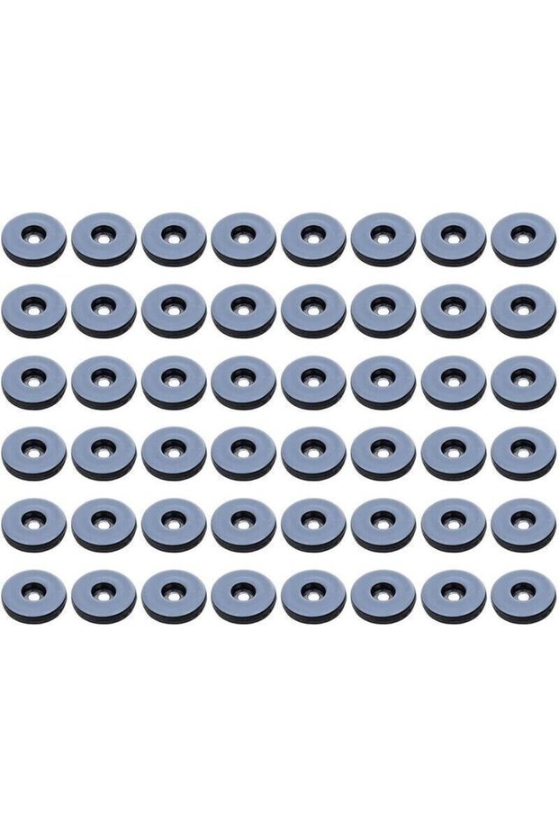 Furniture casters, 48-pack round Tflon furniture casters, shockproof furniture casters - 19 mm (round)