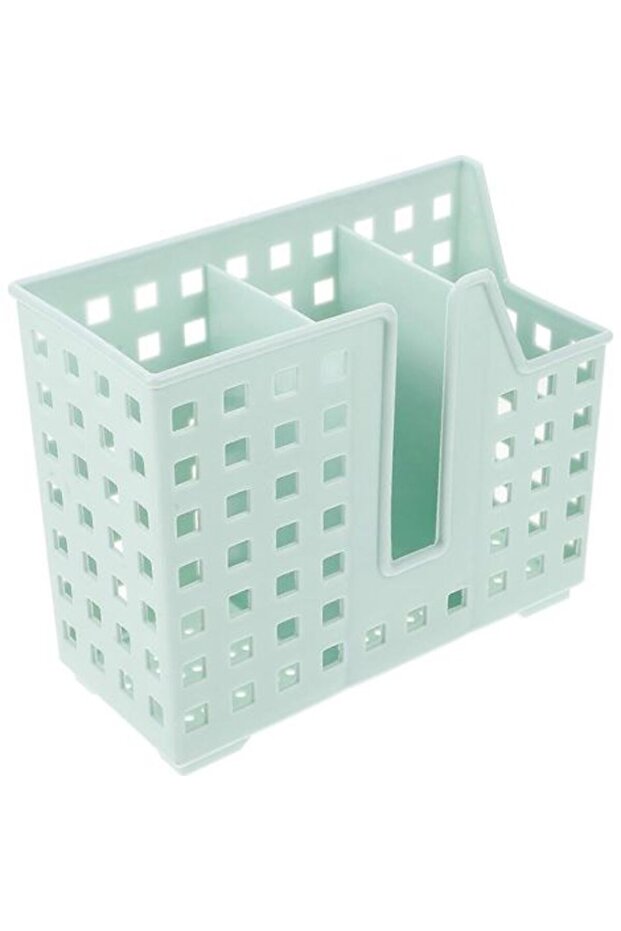 Plastic kitchen chopsticks storage box with 5 compartments