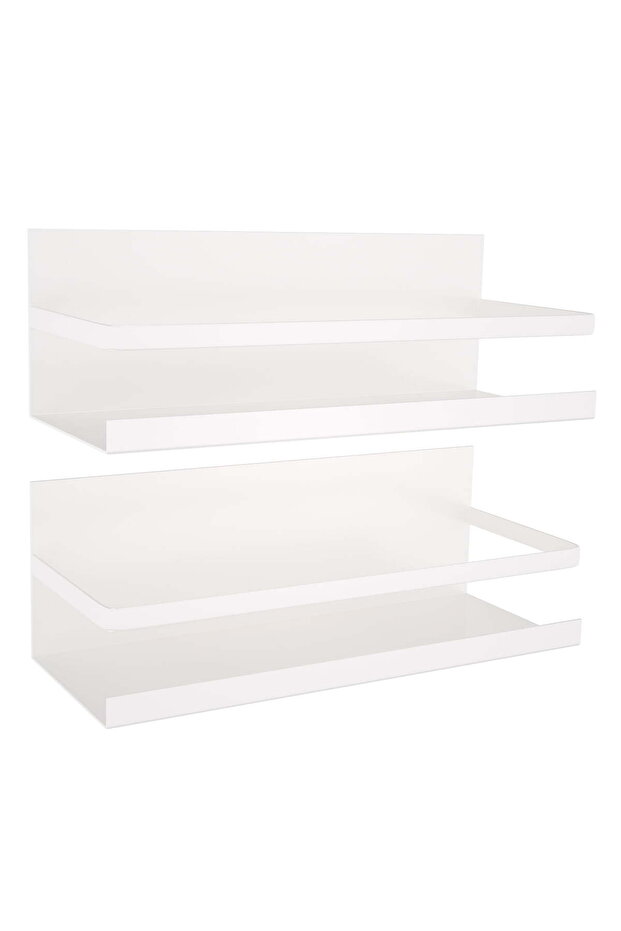 2-Pack Magnetic Spice Rack for Refrigerator, Magnetic Shelf for Refrigerator, Kitchen Storage Boxes