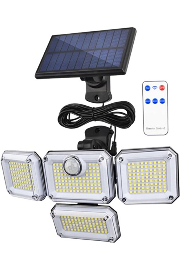 Waterproof solar outdoor wall lamp, wireless solar lamp, suitable for gardens and terraces.