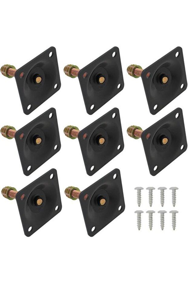 Mounting Plate - 8 Sets M8 - Angled Legs 12°