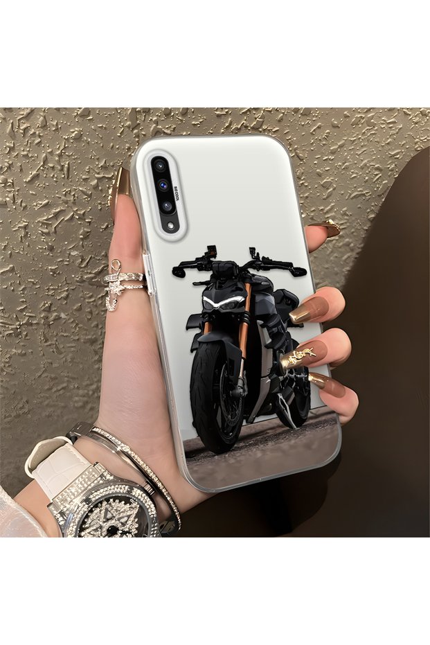 Samsung Galaxy A50/A50S/A30S Compatible Cool Sport Motorcycle Printed Matte Quality Soft Case
