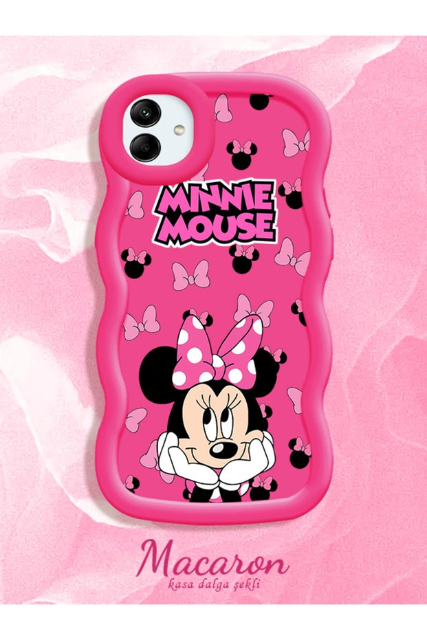 Samsung Galaxy M13 5g Compatible Wavy Frame Mouse Cartoon Patterned High Quality Silicone Phone Case
