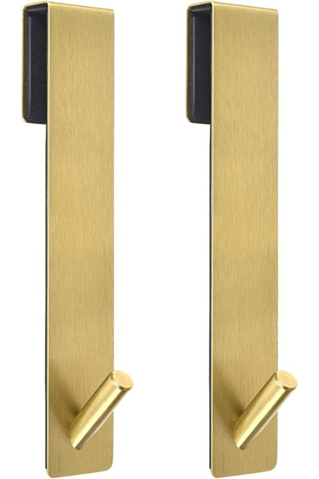 Suitable for Shower Door Hooks 7.5" Extended Frameless Glass Stainless Towel Robe 2pcs Gold