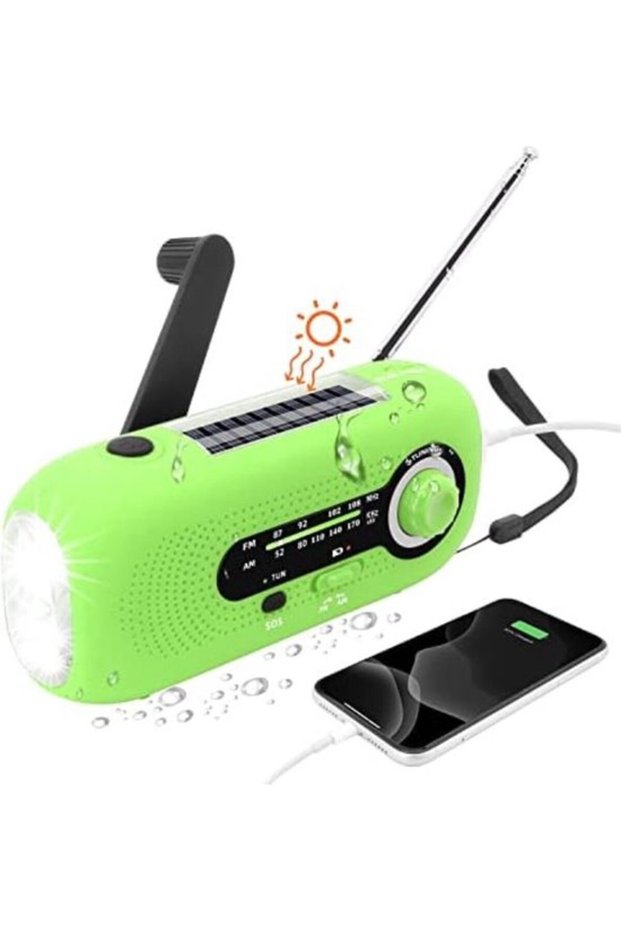 Battery-Powered Radio - Portable Radio - Noordadio - Green