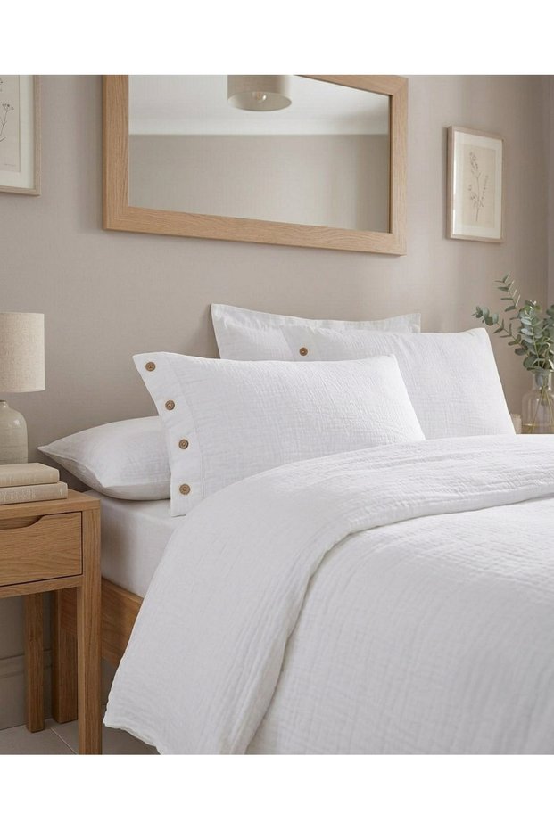 100% Cotton Muslin Matsu Double Duvet Cover Set (200X220 cm)