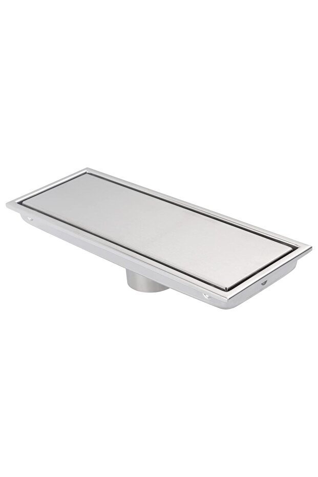 30cm brushed nickel linear shower drain hose, removable concealed cover, stainless steel rectangular floor drain