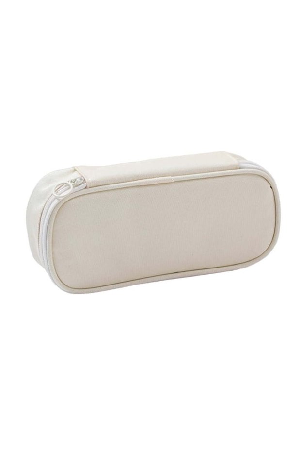 Oxford cloth large capacity pencil case/pencil bag storage and organization office supplies - beige