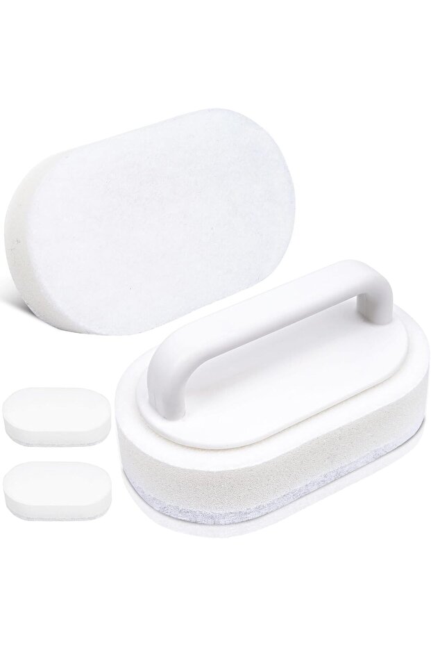 Scratch-resistant bathroom cleaning sponge, bathtub cleaner, soap scum remover, for shower rooms, tile grout, washbasins, pool ladders, 2-pack