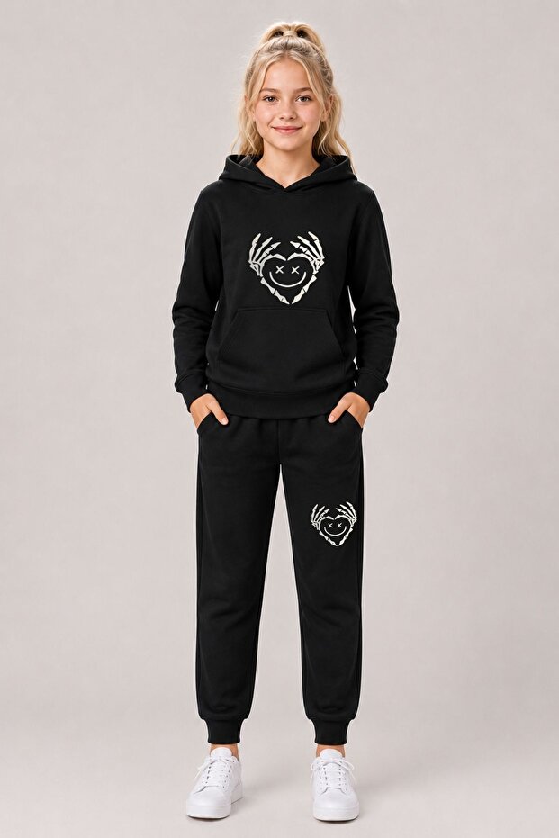 Armikids New Season Printed Hooded Kangaroo Pocket Set