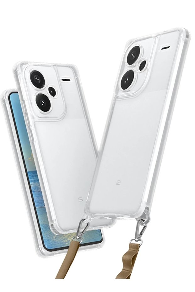 حافظة هاتف Xiaomi Redmi Note 13 Pro Plus من السيليكون بخمسة أغطية - شفافة