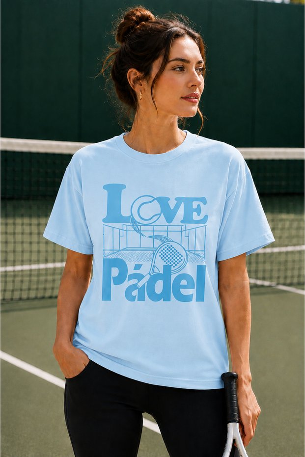 Unisex Oversize Tennis Printed T-Shirt 100% Cotton Tennis Themed Comfortable Fit Short Sleeve T-Shirt