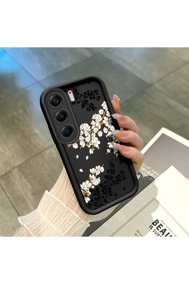 Tecno Camon 40(Cm5) Compatible Black Silicone Case Shockproof with Camera Protection