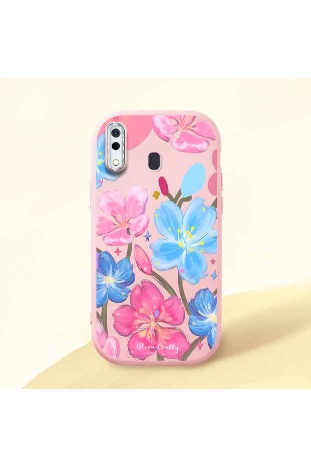 Pink Silicone Case with Shock-Absorbing Camera Protection Compatible with Samsung Galaxy A30