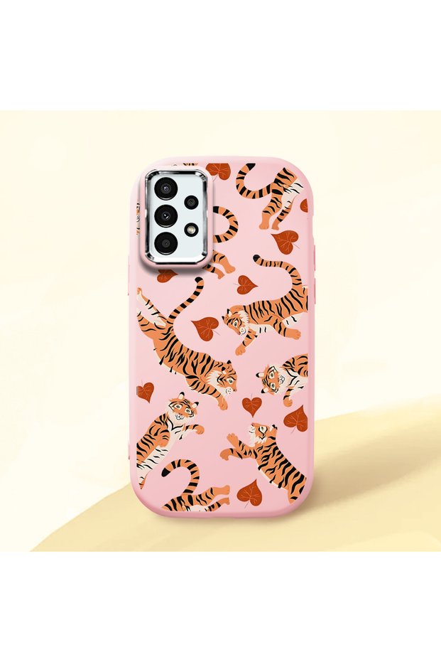 Pink Silicone Case with Shock-Absorbing Camera Protection Compatible with Samsung Galaxy A04S