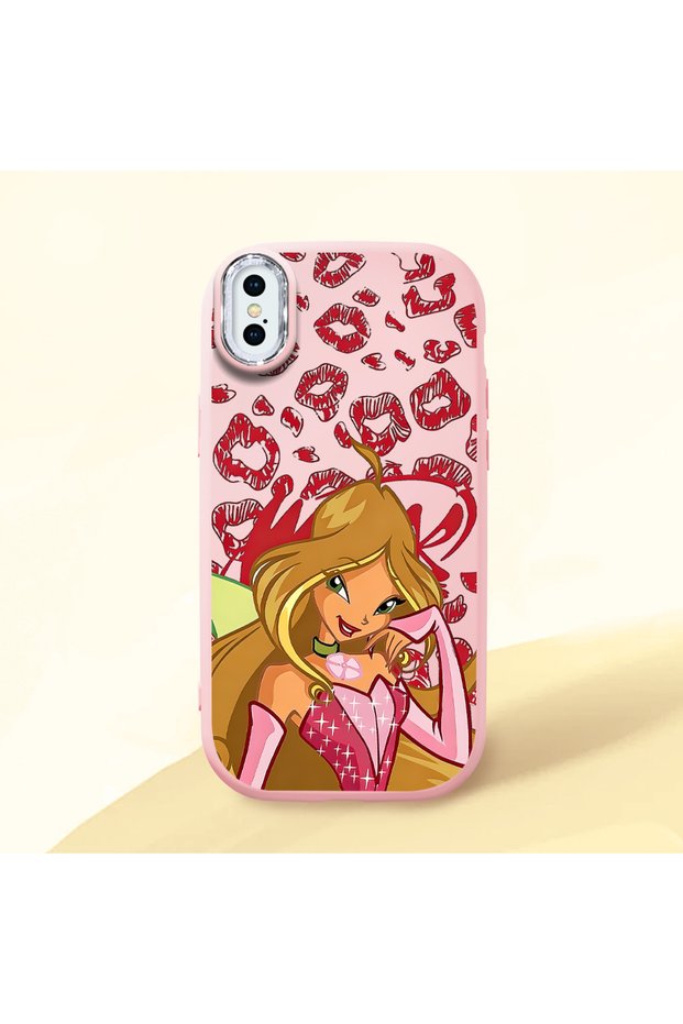 Pink Silicone Case with Shock-Absorbing Camera Protections Compatible with iPhone XS Max
