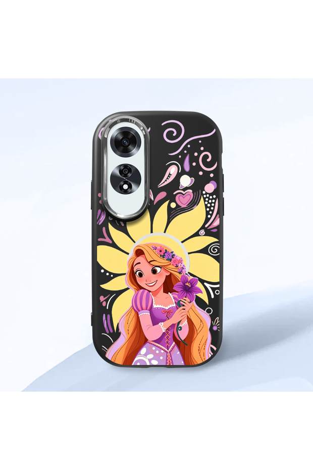 Oppo A60 Compatible Shock-Absorbing Camera Protected Black Silicone Case