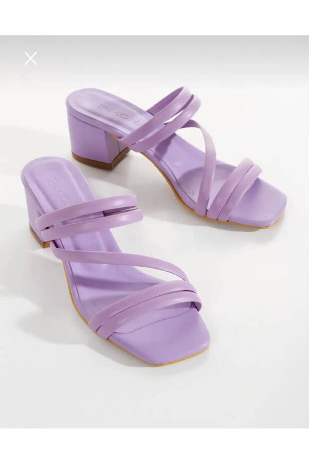 Rubby Lila Strappy Short Heel Slippers