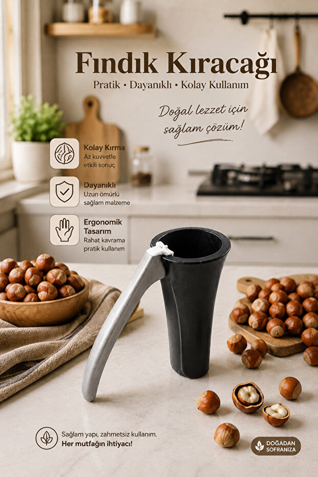 4325 Terminator Nut Cracker – Durable Metal Walnut and Hazelnut Cracking Tool