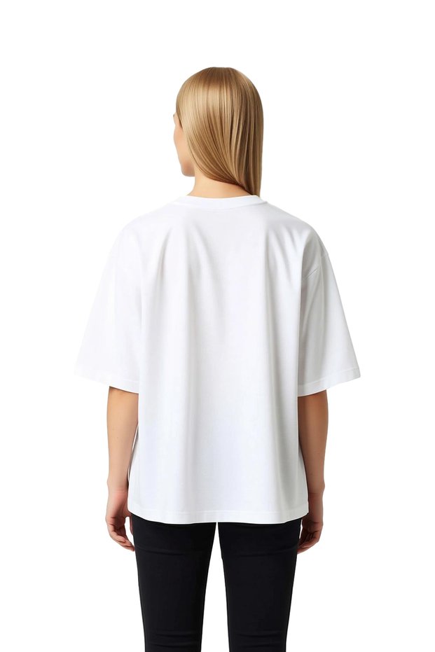 Women's Oversize T-Shirt Cute Avocado Cat Printed Relaxed Fit Casual Wear Comfortable Modern Stylish