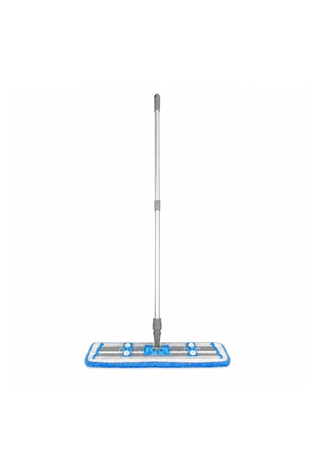 Microfiber Flat Mop with Adjustable Stainless Steel Handle – 360° Rotating Head, Washable Refill Pads, Wet & Dry Floor Cleaning Mop for Home, Kitchen & Office