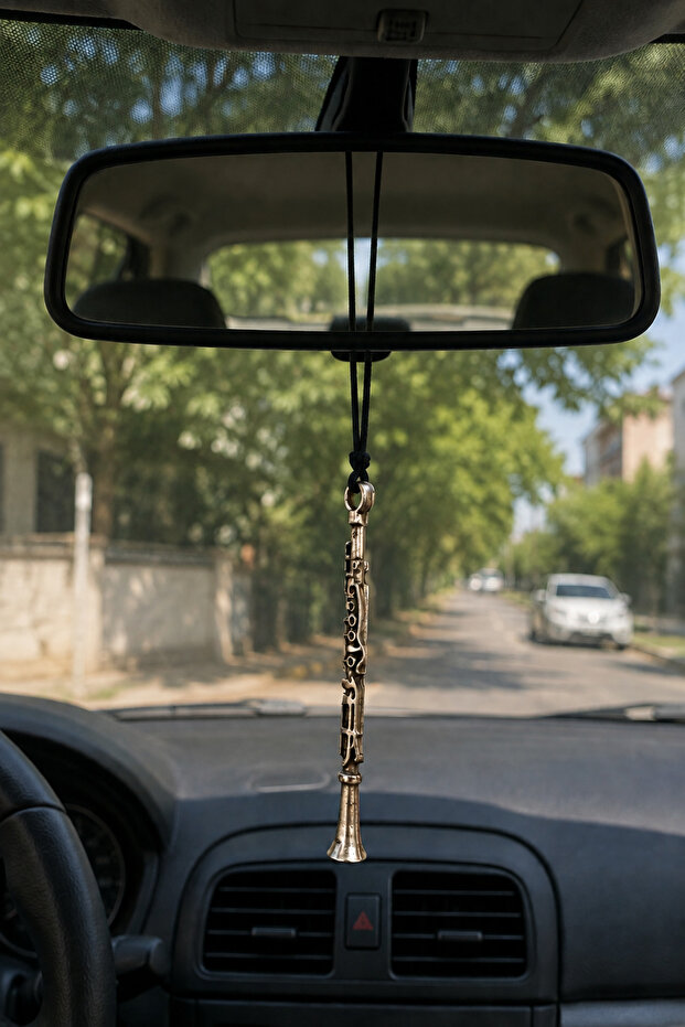 Clarinet Figured Car Mirror Accessory - Wind Instrument Car Mirror Ornament