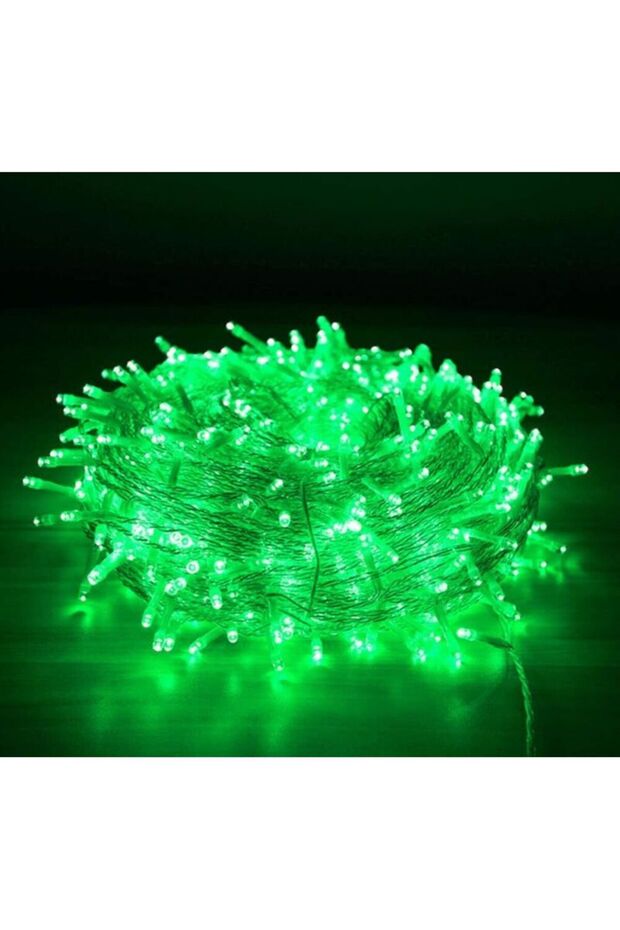 30m 300LED plug string lights green.