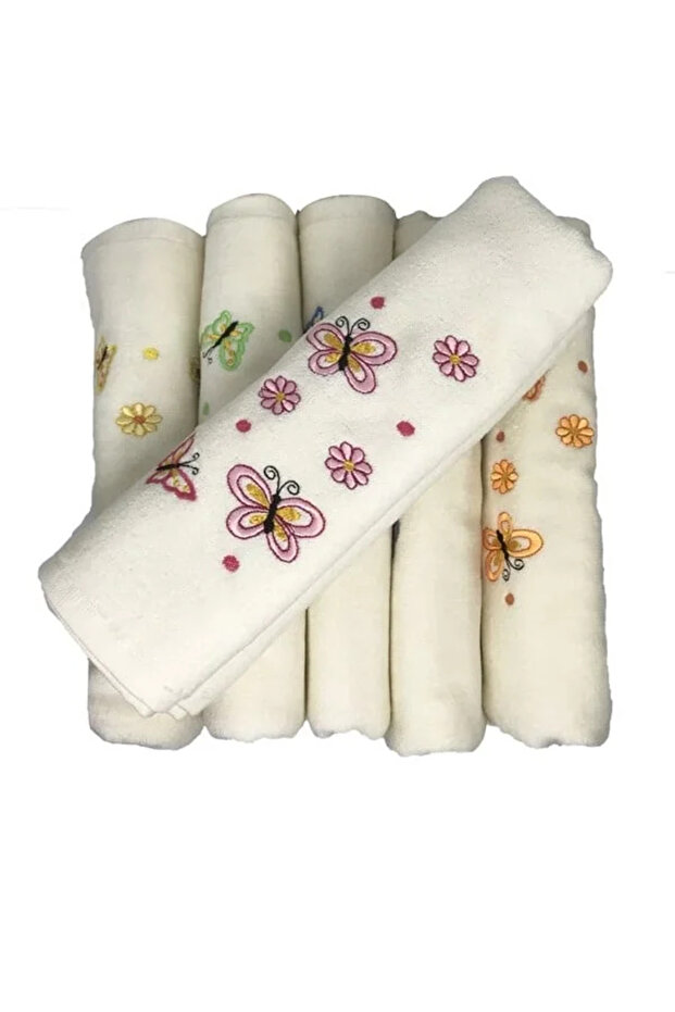 Bulteks Embroidered Velvet Pattern 5 Towel 30X50