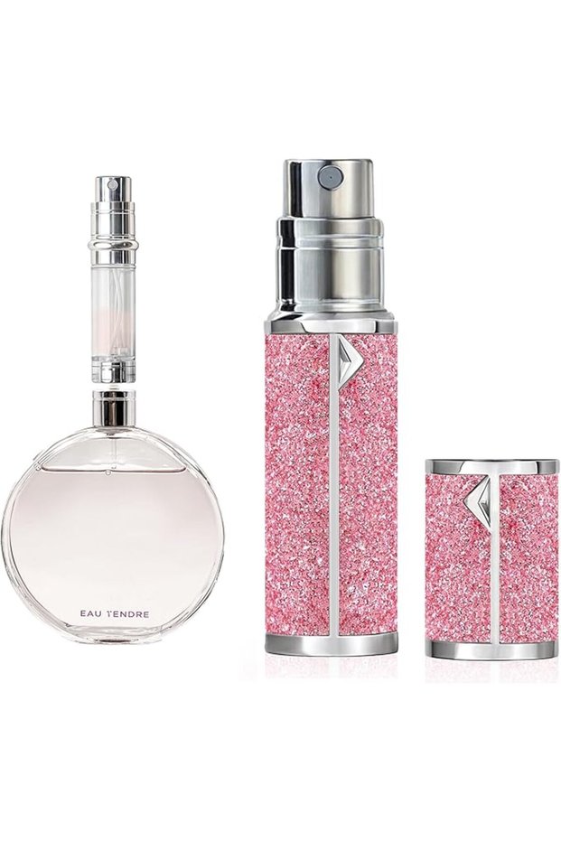AB00 بخاخ عطر، زجاجة عطر قابلة لإعادة التعبئة، بخاخ كولونيا للجيب، تعبئة من الأسفل، مناسب لـ