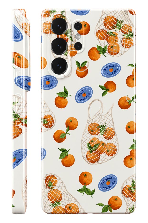 Samsung S25 Ultra Portakalas Protect Slim Glossy Full Covering Print Camera Protected Phone Case